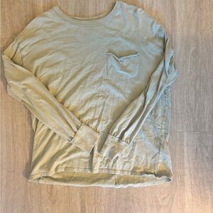 We The Free Olive Green Long Sleeve Top